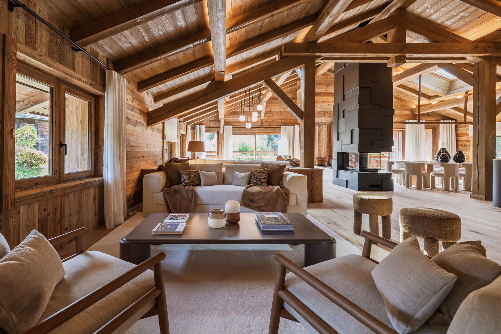Rental Chalet Wood Megève photo - 4