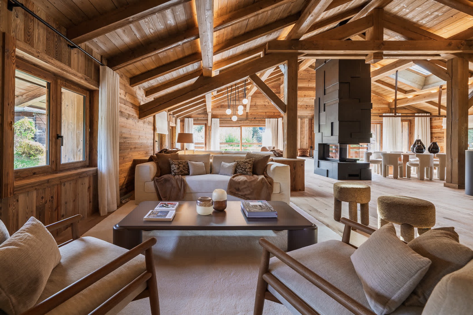Rental Chalet Wood Megève photo - 4